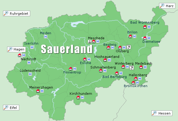 Sauerland Karte